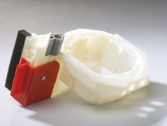 Pièce réalisée en plastique